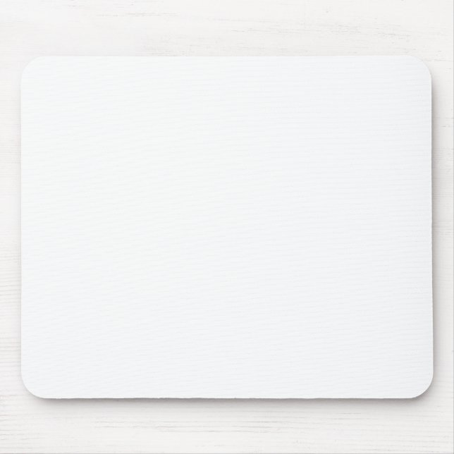 Plain Customizable White Mousepad (Front)
