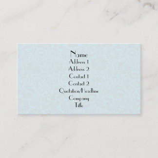 Plain damask floral pattern business card