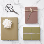 Plain Dark Beige Chestnut Brown Shades 3 Tones Wrapping Paper Sheet<br><div class="desc">Discover the captivating beauty of our Brown Shades collection! Immerse yourself in the subtlety of Dark Beige, embrace the understated elegance of Dark Chestnut and command attention with the sophistication of Dark Khaki in this 3 brown tones collection. Get ready to elevate your celebrations with a touch of timeless allure...</div>
