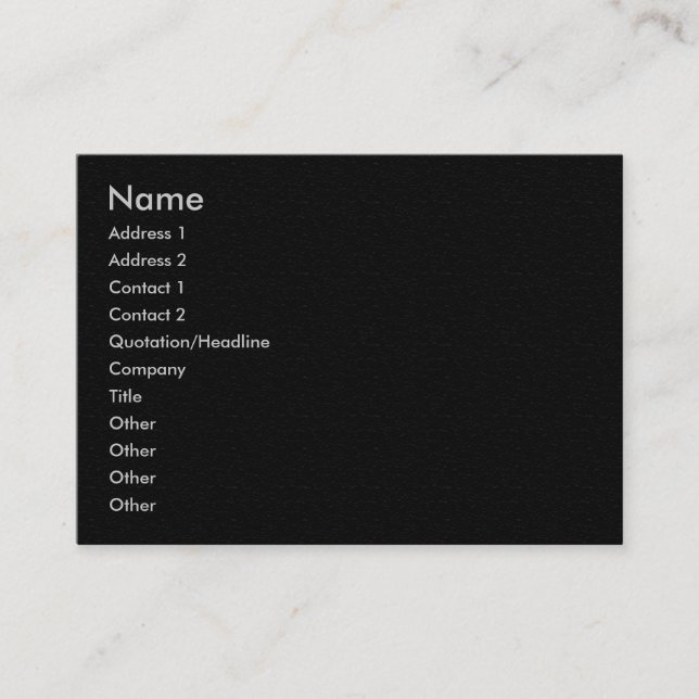 Plain Dark Grey Sandstone Profile Card (Front)