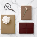 Plain Deep Sand Wood Brown Shades 3 Tones Wrapping Paper Sheet<br><div class="desc">Discover the captivating beauty of our Brown Shades collection! Immerse yourself in the subtlety of Dark Sand, embrace the understated elegance of Dark Wood and command attention with the sophistication of Deep Brown in this 3 brown tones collection. Get ready to elevate your celebrations with a touch of timeless allure...</div>