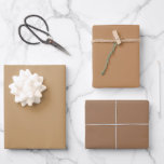Plain Deer Chamoisee Wood Brown Shades 3 Tones Wrapping Paper Sheet<br><div class="desc">Discover the captivating beauty of our Brown Shades collection! Immerse yourself in the subtlety of Wood Brown, embrace the understated elegance of Deer, and command attention with the sophistication of Chamoisee in this 3 brown tones collection. Get ready to elevate your celebrations with a touch of timeless allure using our...</div>