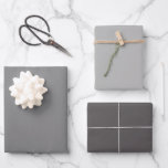 Plain Dolphin Cloud Grey Shades 3 Tones Wrapping Paper Sheet<br><div class="desc">Discover the captivating beauty of our Grey Shades collection! Immerse yourself in the subtlety of Grey, embrace the understated elegance of Grey Cloud, and command attention with the sophistication of Grey Dolphin with 3 grey tones. Get ready to elevate your celebrations with a touch of timeless allure using our captivating...</div>