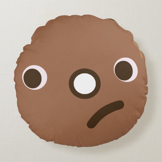 Plain Doughnut Round Pillow (Front)
