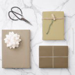 Plain Dull Desert Moss Brown Shades 3 Tones Wrapping Paper Sheet<br><div class="desc">Discover the captivating beauty of our Brown Shades collection! Immerse yourself in the subtlety of Desert Grey, embrace the understated elegance of Dried Moss and command attention with the sophistication of Dull Brown in this 3 brown tones collection. Get ready to elevate your celebrations with a touch of timeless allure...</div>