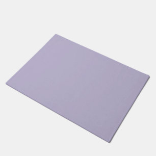 Plain dusty lavender solid color doormat