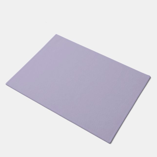 Plain dusty lavender solid color doormat (Angled)