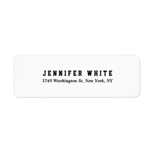 Plain Elegant Black White Minimalist Creative