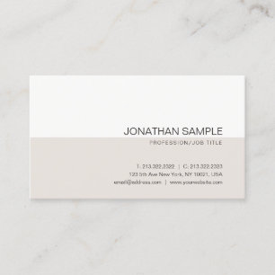 Plain Elegant Colours Sleek Professional Modern Business Card