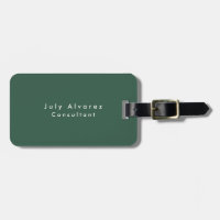 Plain Elegant Green Minimalist Modern