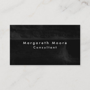 Plain Elegant Grey Black Brick Wall Professional Business Card