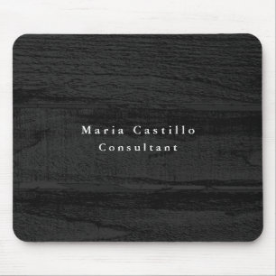 Plain Elegant Grey Wood Minimalist Modern Mouse Pad