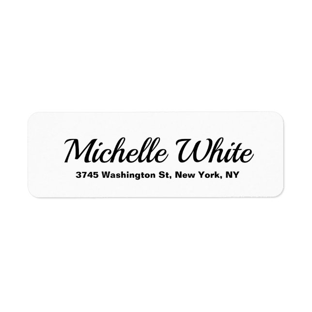 Plain Elegant Minimalist Black & White Bold Retro (Front)