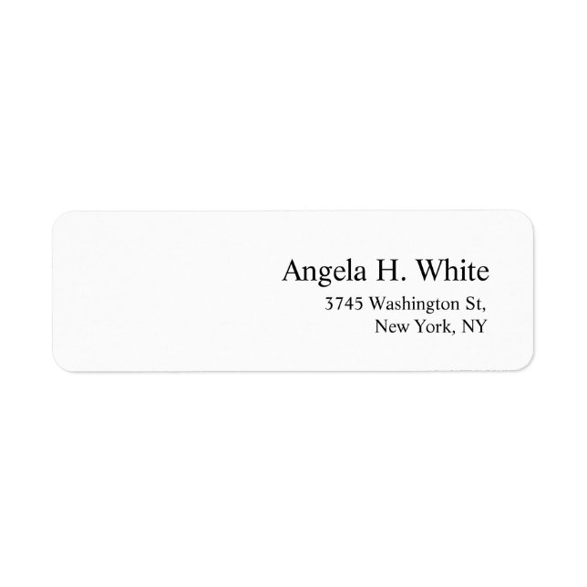 Plain Elegant Minimalist Modern Professional White (Front)