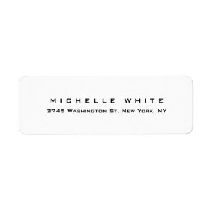 Plain Elegant Modern Black White Minimalist