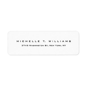 Plain Elegant Modern Black White Minimalist