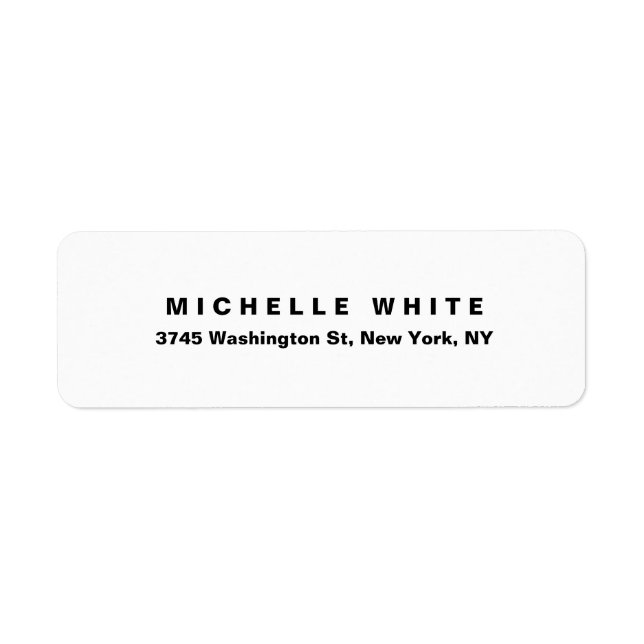 Plain Elegant Modern Minimalist Black & White Bold (Front)