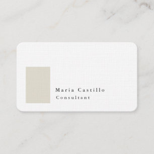 Plain Elegant Modern Minimalist Design Business Card