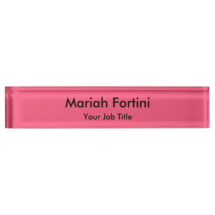 Plain Elegant Modern Minimalist Nameplate