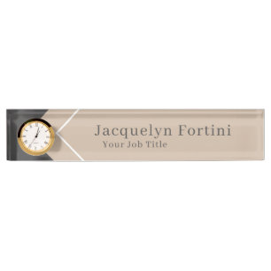 Plain Elegant Modern Minimalist Nameplate