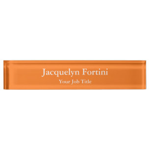 Plain Elegant Modern Minimalist Nameplate