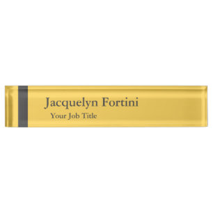 Plain Elegant Modern Minimalist Nameplate