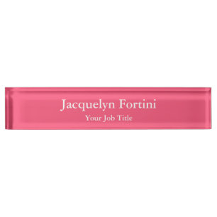 Plain Elegant Modern Minimalist Nameplate