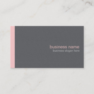 Plain Elegant Modern Simple Light Pink Stripe Business Card