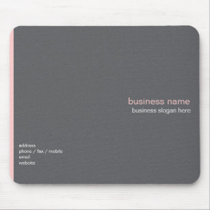 Plain Elegant Modern Simple Light Pink Stripe Mouse Pad