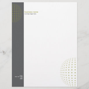 Plain Elegant Modern Simple Olive Dots Letterhead