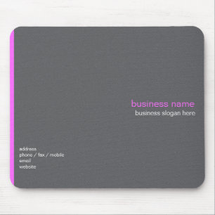Plain Elegant Modern Simple Pink Stripe Mouse Pad