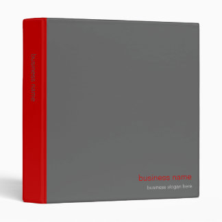 Plain Elegant Modern Simple Red Stripe Binder