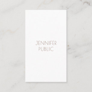 Plain Elegant Monogram Modern Design Professional Business Card