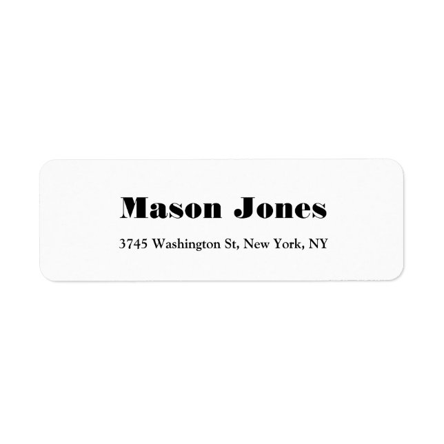 Plain Elegant Professional Bold Text (Front)