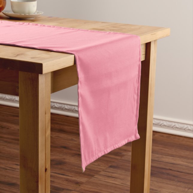 Plain Flamingo Love Pink table runner (In Situ)