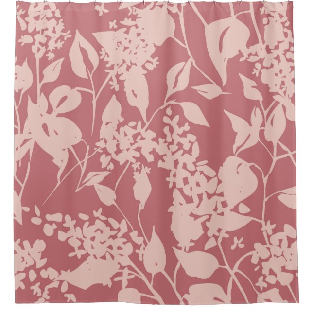 Plain floral drawing. Silhouettes of blooming lila (Front)