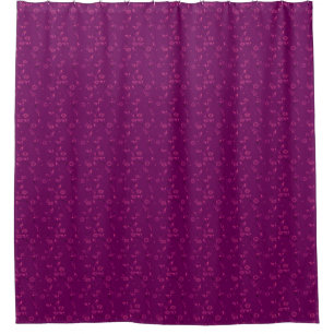 Plain floral pattern retro burgundy