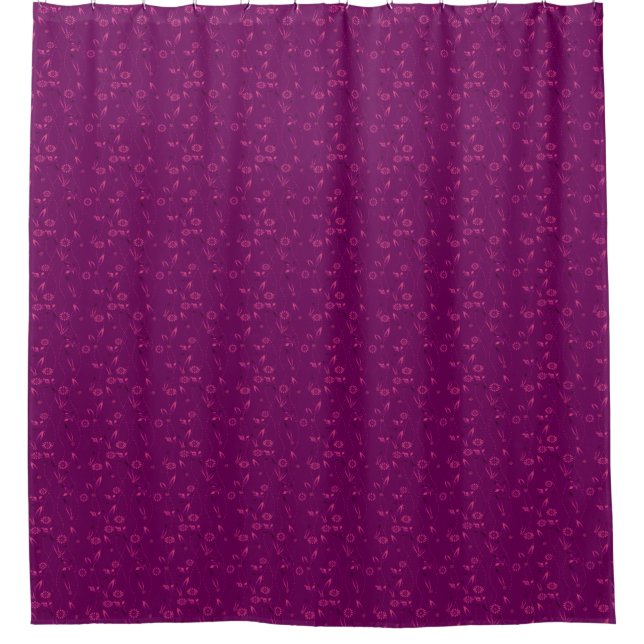 Plain floral pattern retro burgundy (Front)