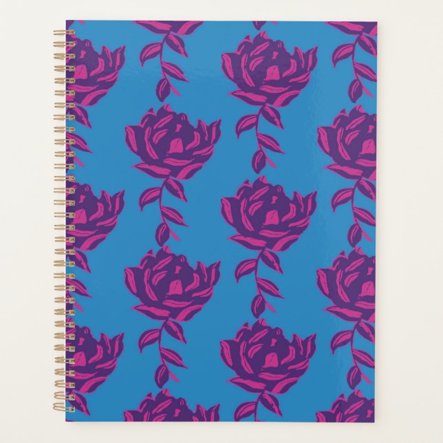Plain Floral Planner (Front)