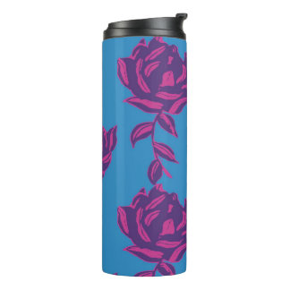 Plain Floral Thermal Tumbler