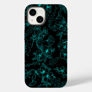 Plain flowers pattern 01.b Black BG Case-Mate iPhone 14 Case