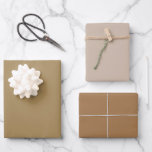 Plain French Beige Harvest Brown Shades 3 Tones Wrapping Paper Sheet<br><div class="desc">Discover the captivating beauty of our Brown Shades collection! Immerse yourself in the subtlety of Fall Harvest, embrace the understated elegance of Firewood and command attention with the sophistication of French Beige in this 3 brown tones collection. Get ready to elevate your celebrations with a touch of timeless allure using...</div>