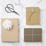 Plain Ginger Fortune Cookie Brown Shades 3 Tones Wrapping Paper Sheet<br><div class="desc">Discover the captivating beauty of our Brown Shades collection! Immerse yourself in the subtlety of Fortune Cookie, embrace the understated elegance of Ginger Ale and command attention with the sophistication of Grey Brown in this 3 brown tones collection. Get ready to elevate your celebrations with a touch of timeless allure...</div>