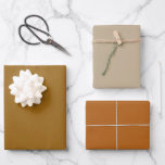 Plain Golden Khaki Light Brown Shades 3 Tones Wrapping Paper Sheet<br><div class="desc">Discover the captivating beauty of our Brown Shades collection! Immerse yourself in the subtlety of Golden Brown, embrace the understated elegance of Khaki, and command attention with the sophistication of Light Brown in this 3 brown tones collection. Get ready to elevate your celebrations with a touch of timeless allure using...</div>