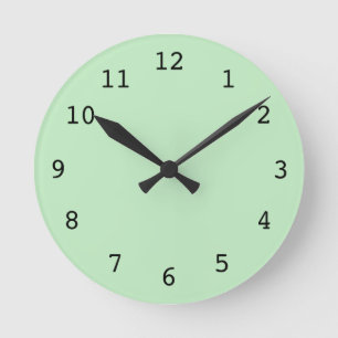 Plain green clock