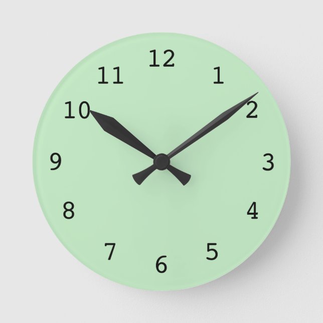Plain green clock (Front)