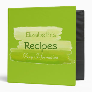 Plain Green Elegant Modern Green Binder