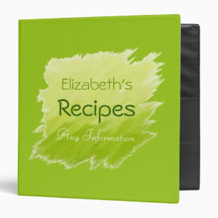 Plain Green Elegant Modern Lime Binder