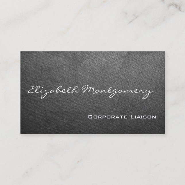 Plain Grey Modern Professional Business Cards (Front)