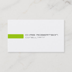 Plain Grey White Green Attractive Business Card
